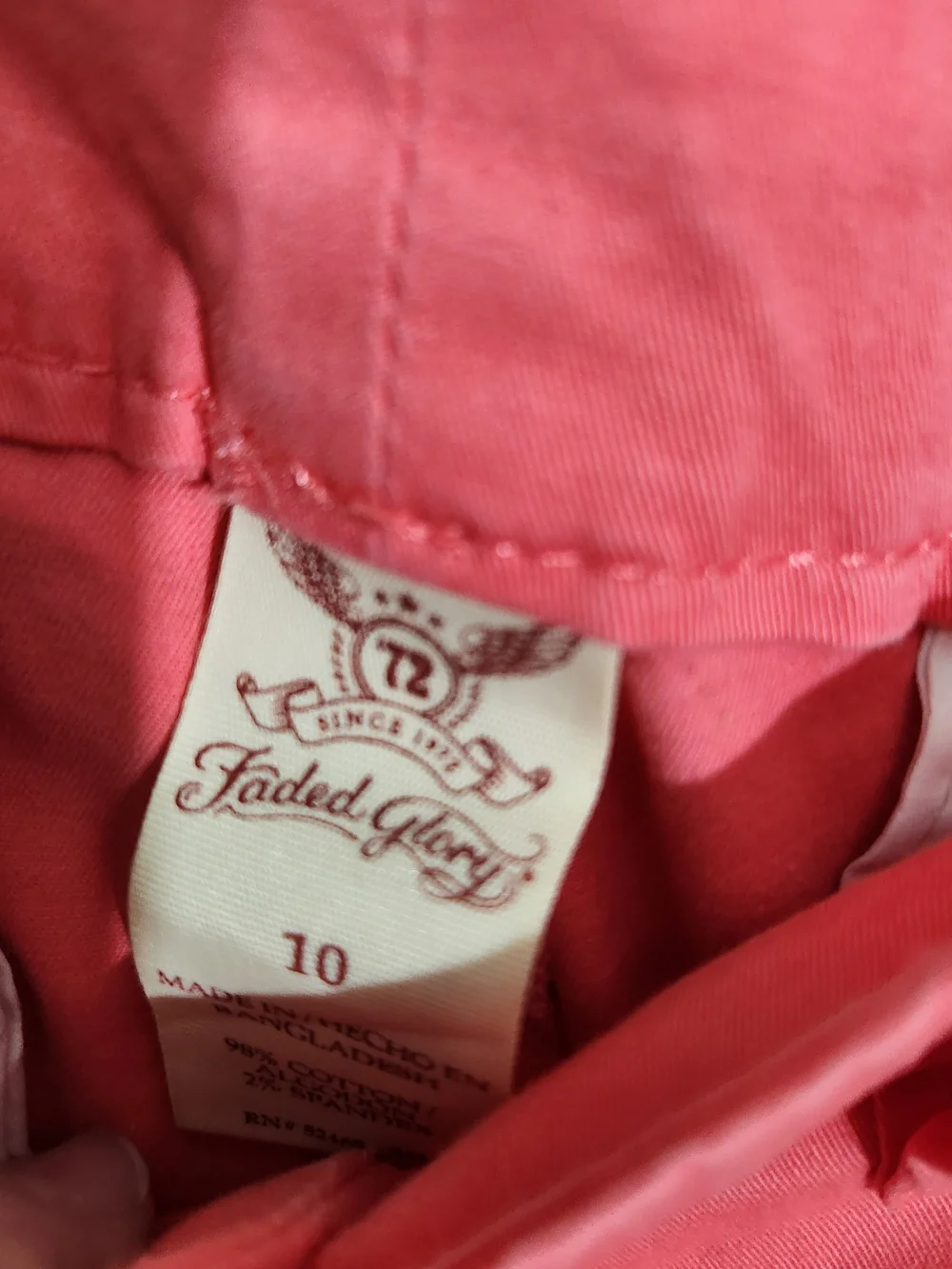 Women’s Coral Chino Shorts